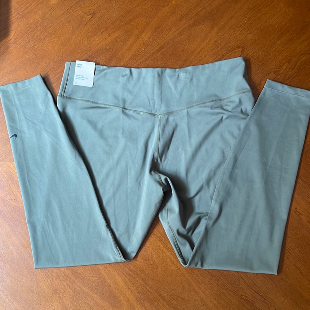 Nike, One Dri-Fit mid rise, Full length , Olive XXL